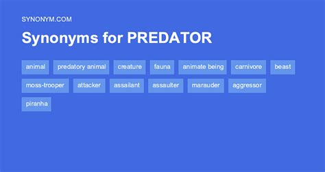 antonyms of predators